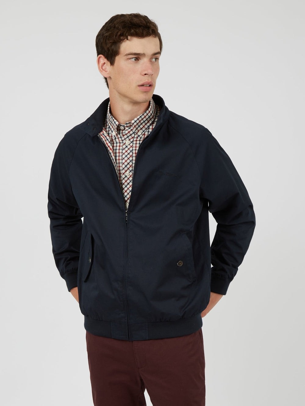 Ben Sherman Signature Harrington Jackets Navy | 530GUSREO