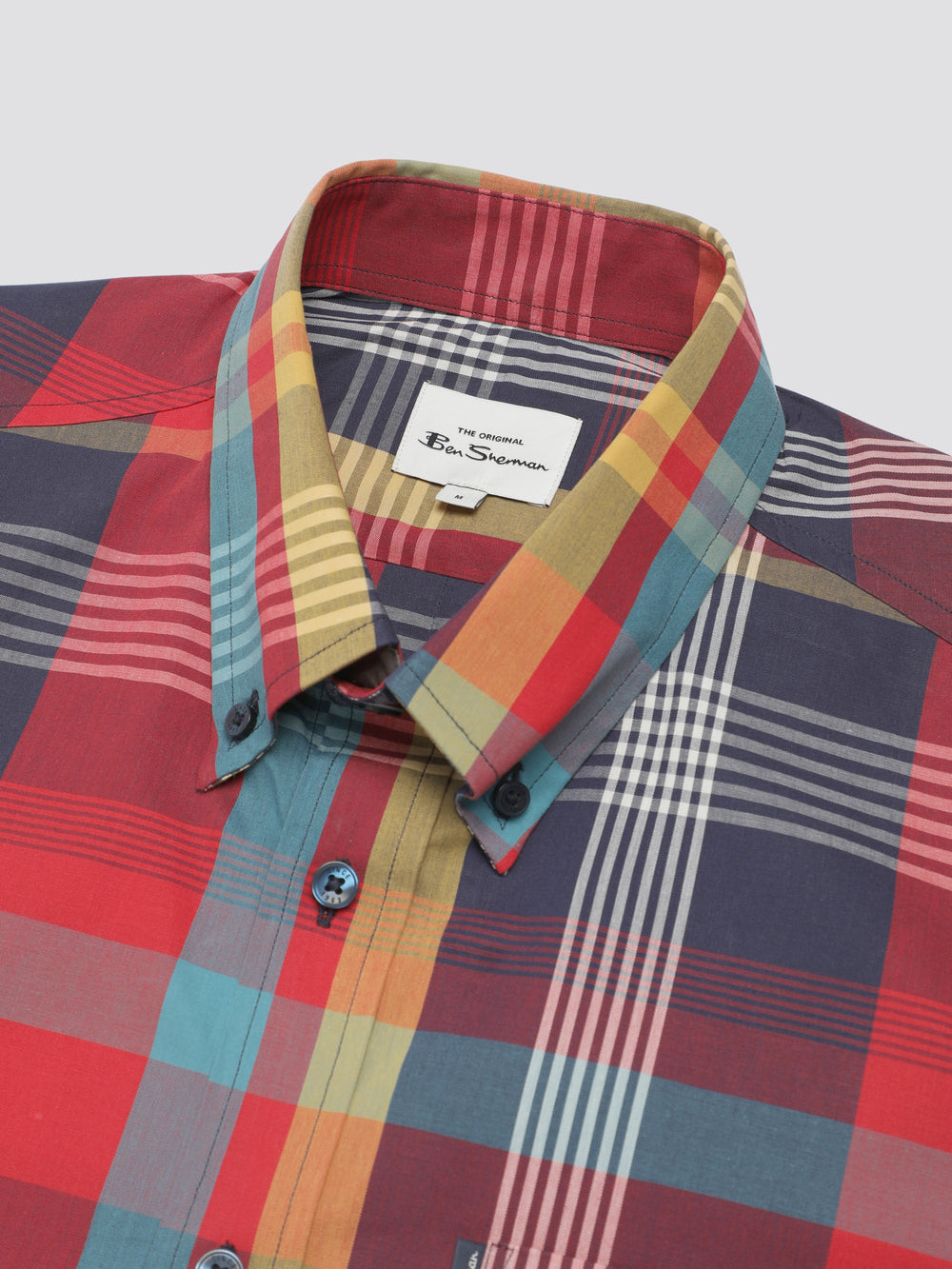 Ben Sherman Signature Large Madras Check Shirts Red | 394YTSIHL