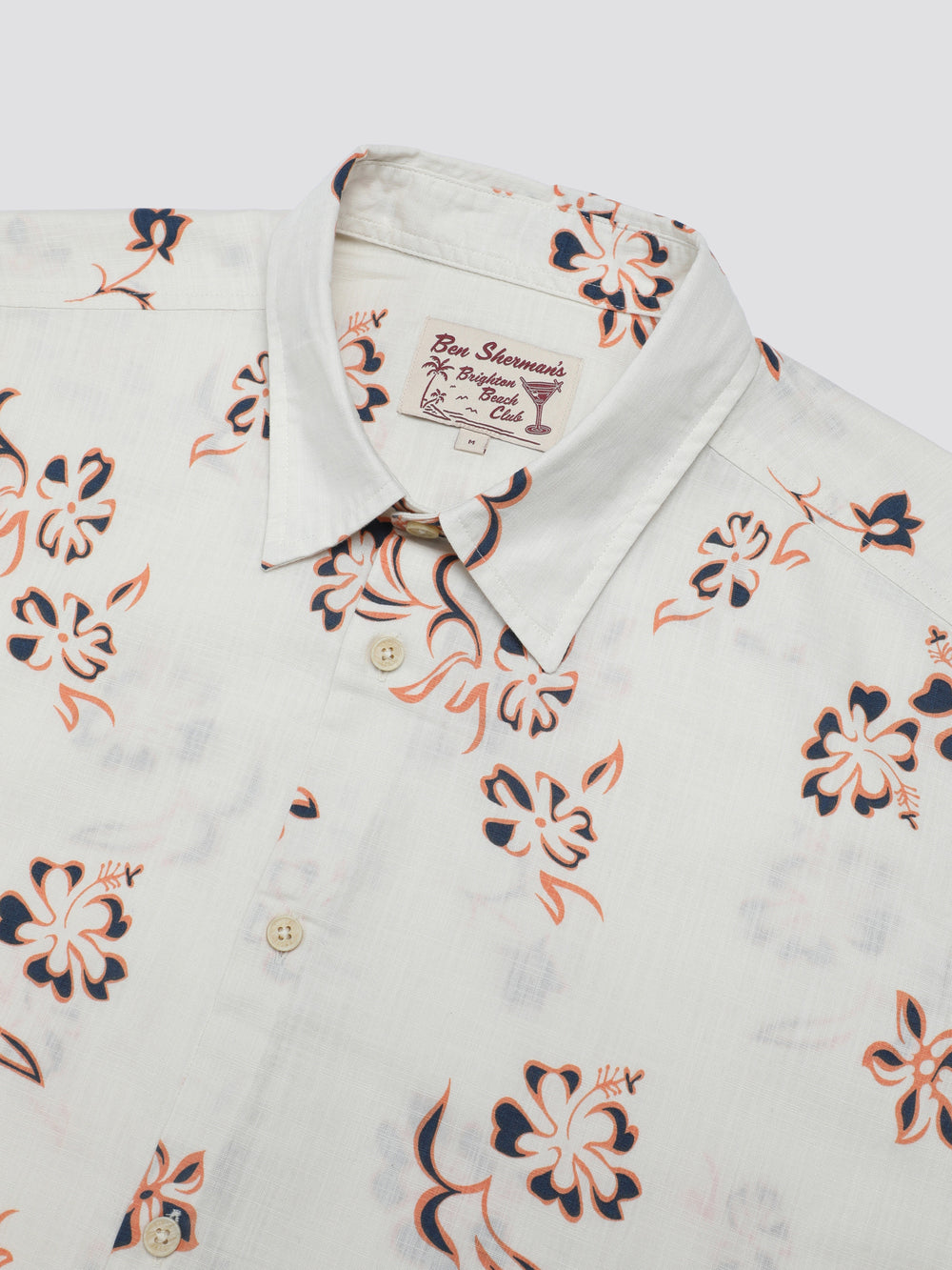 Ben Sherman Signature Linear Floral Shirts White | 948EOQBMS