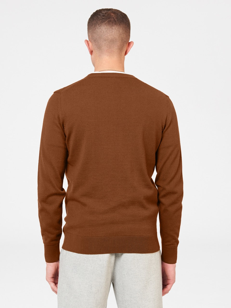 Ben Sherman Signature Merino Crewneck Knitwear Brown | 970TACMVW