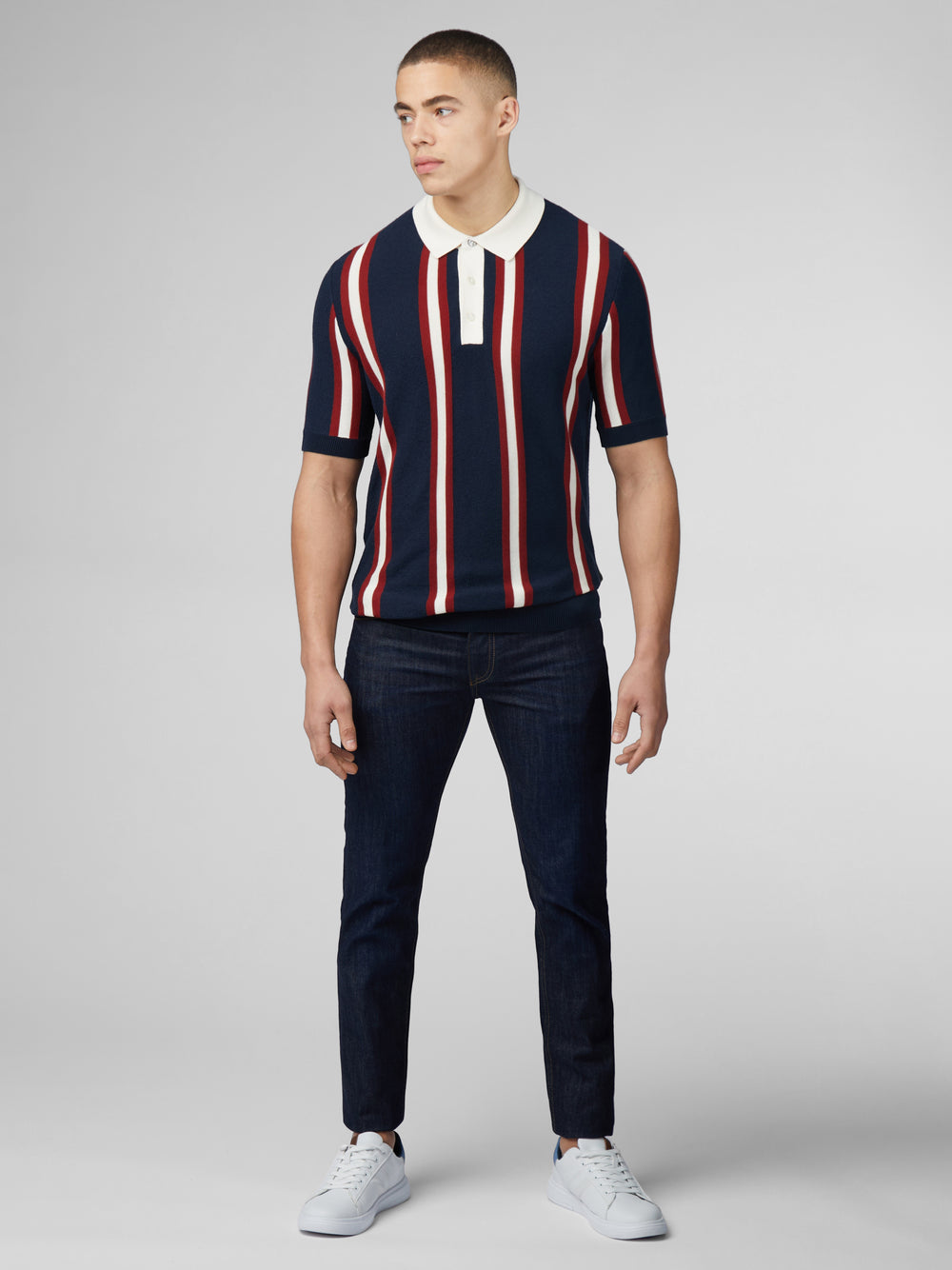 Ben Sherman Signature Mod Rugby Knitwear Navy | 204NDVAMB