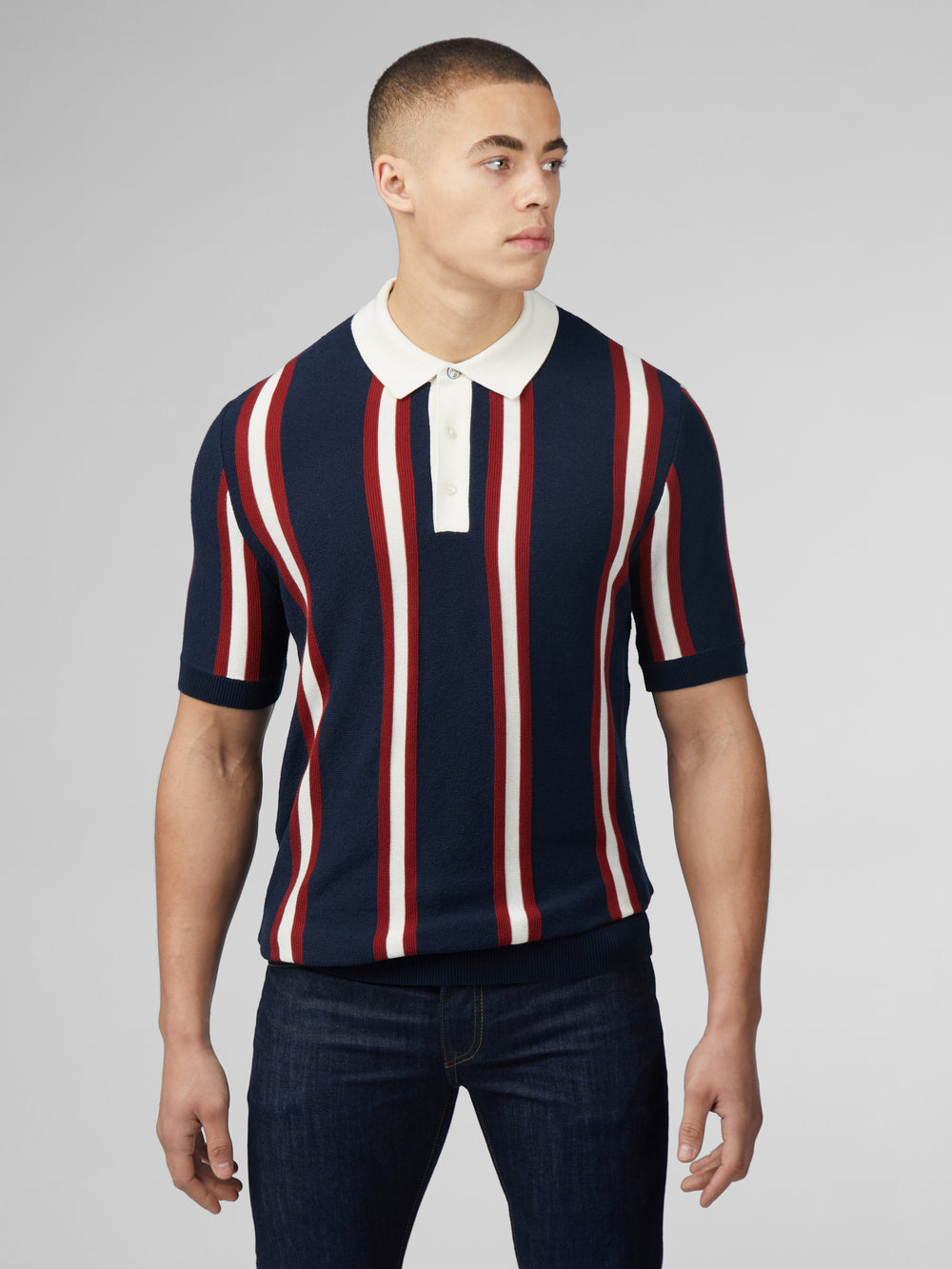 Ben Sherman Signature Mod Rugby Knitwear Navy | 204NDVAMB