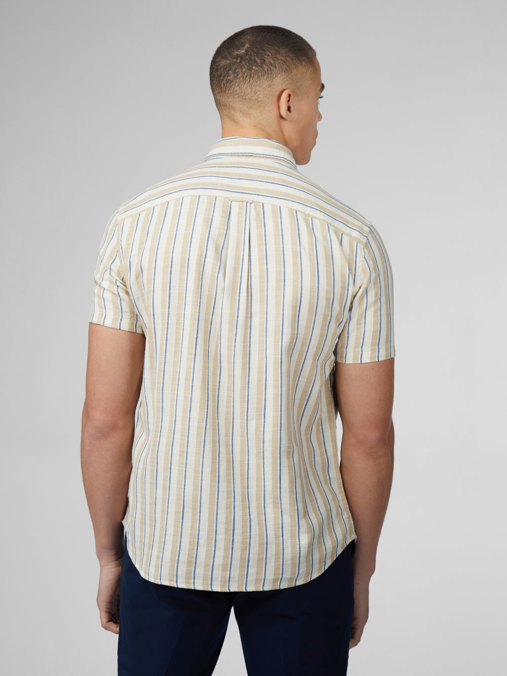 Ben Sherman Signature Mod Stripe Shirts White | 902LKNJIF