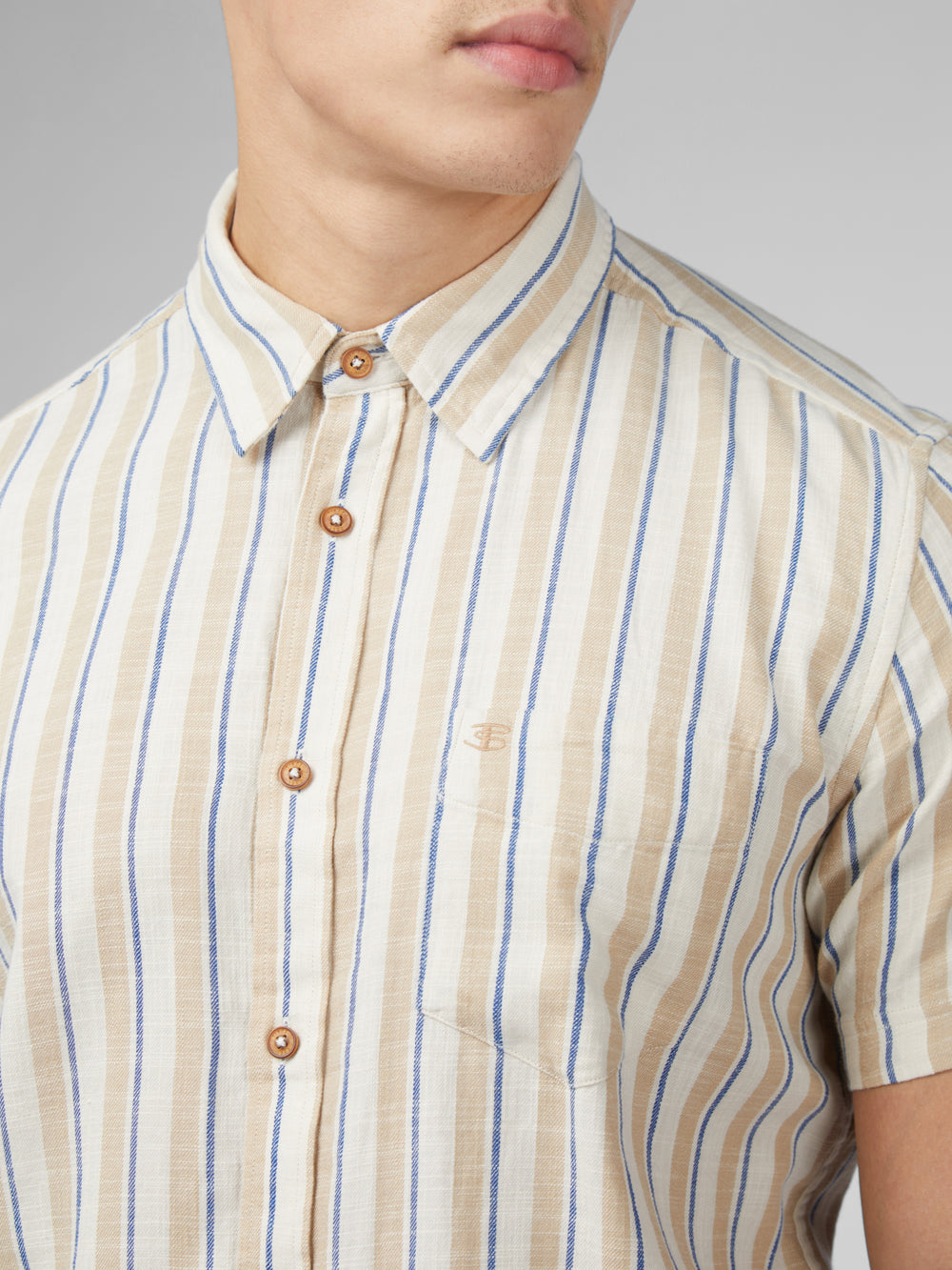 Ben Sherman Signature Mod Stripe Shirts White | 902LKNJIF