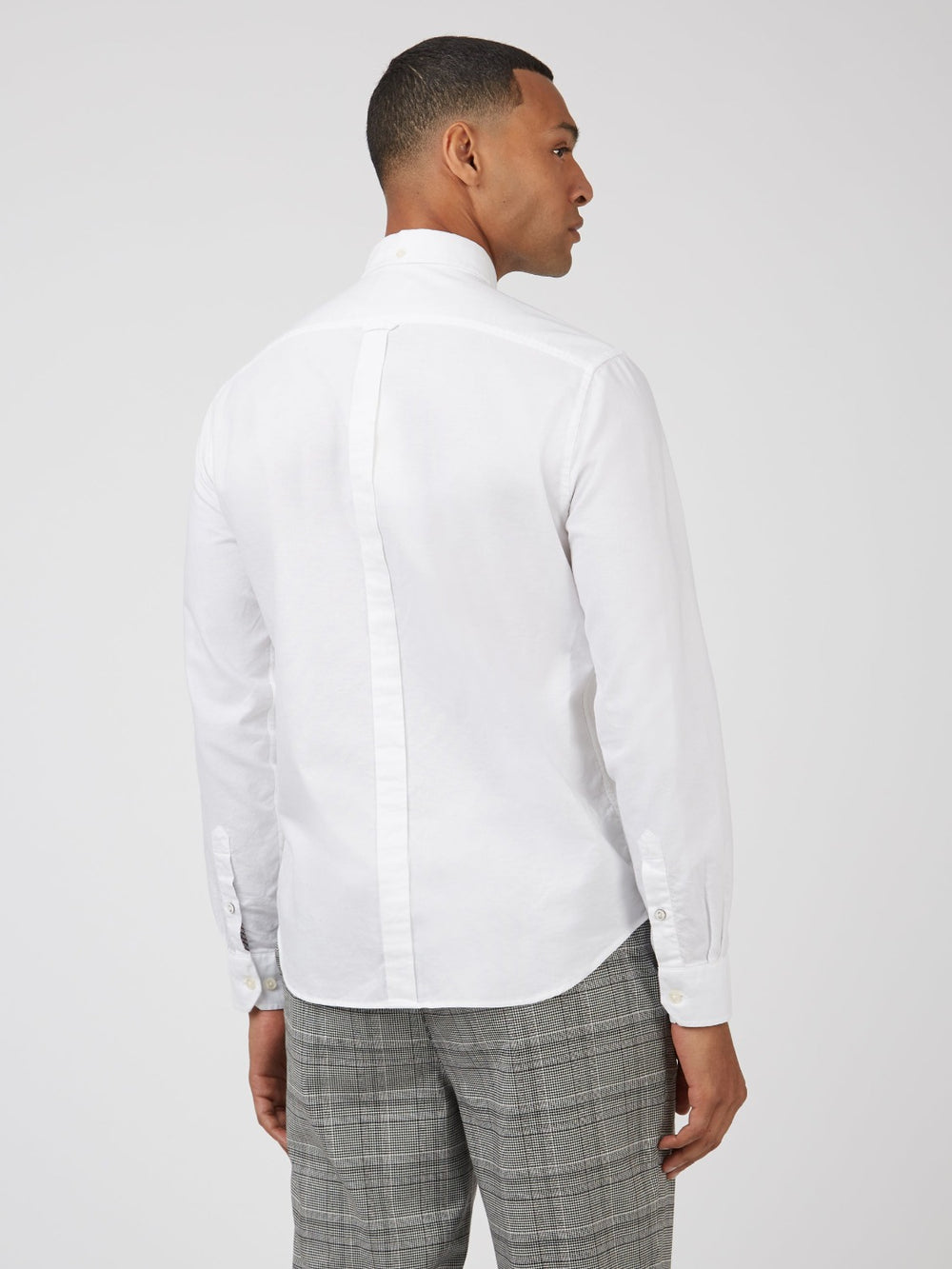 Ben Sherman Signature Organic Long-Sleeve Oxford Shirts White | 356SFHDIW