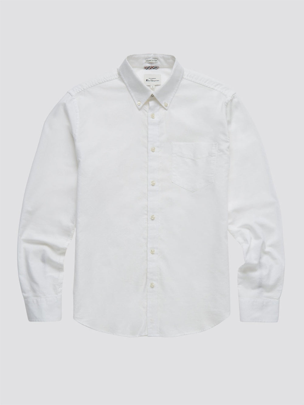 Ben Sherman Signature Organic Long-Sleeve Oxford Shirts White | 356SFHDIW