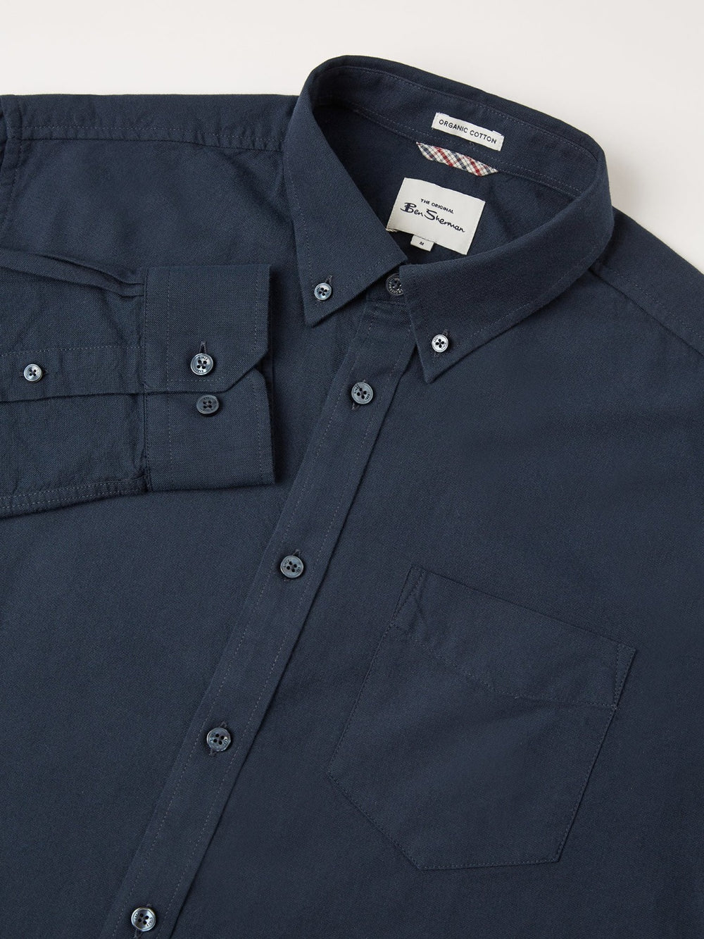 Ben Sherman Signature Organic Oxford Shirts Navy | 549QOUZGR