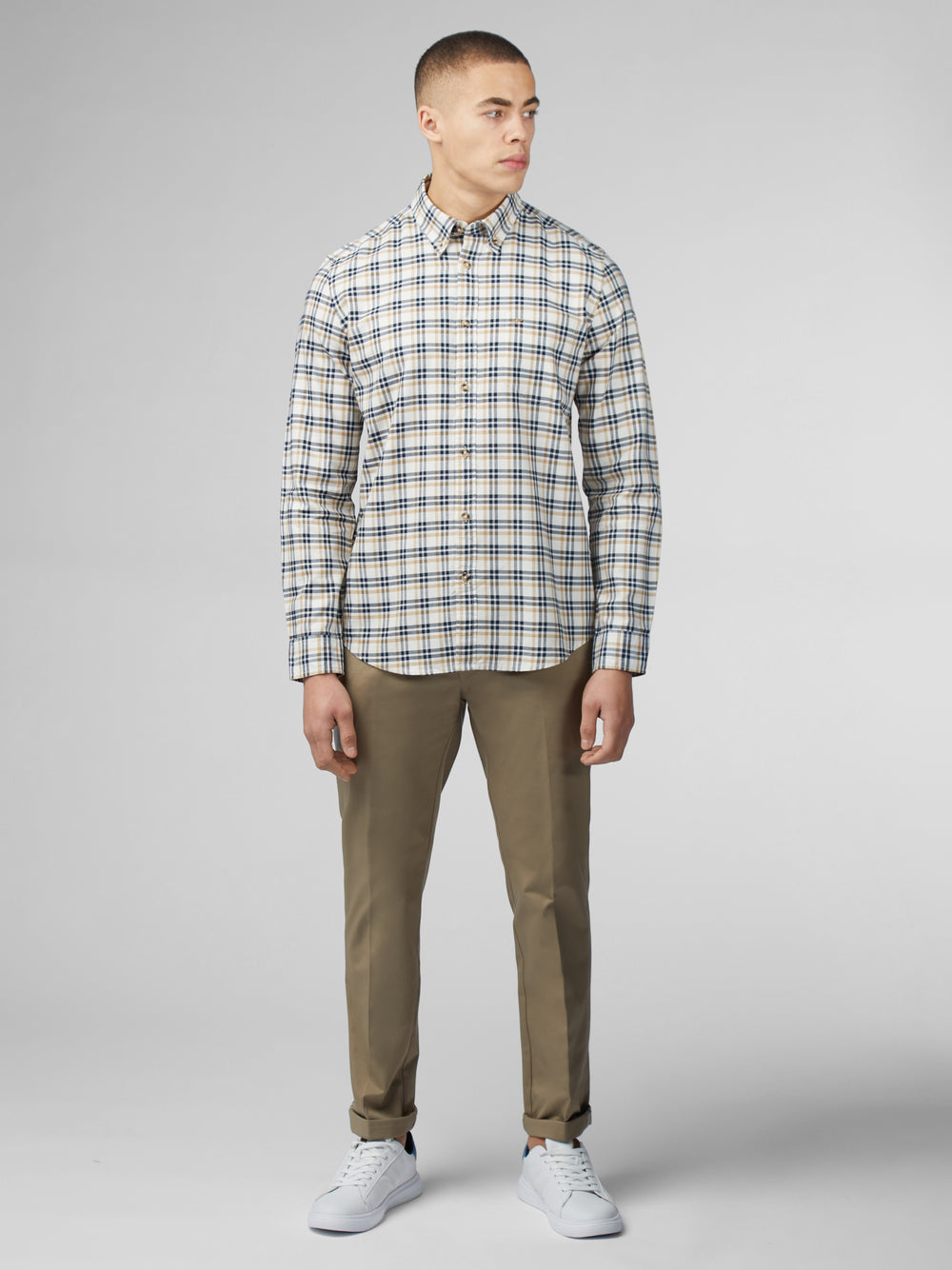 Ben Sherman Signature Oxford Check Shirts White | 169HOIYKJ