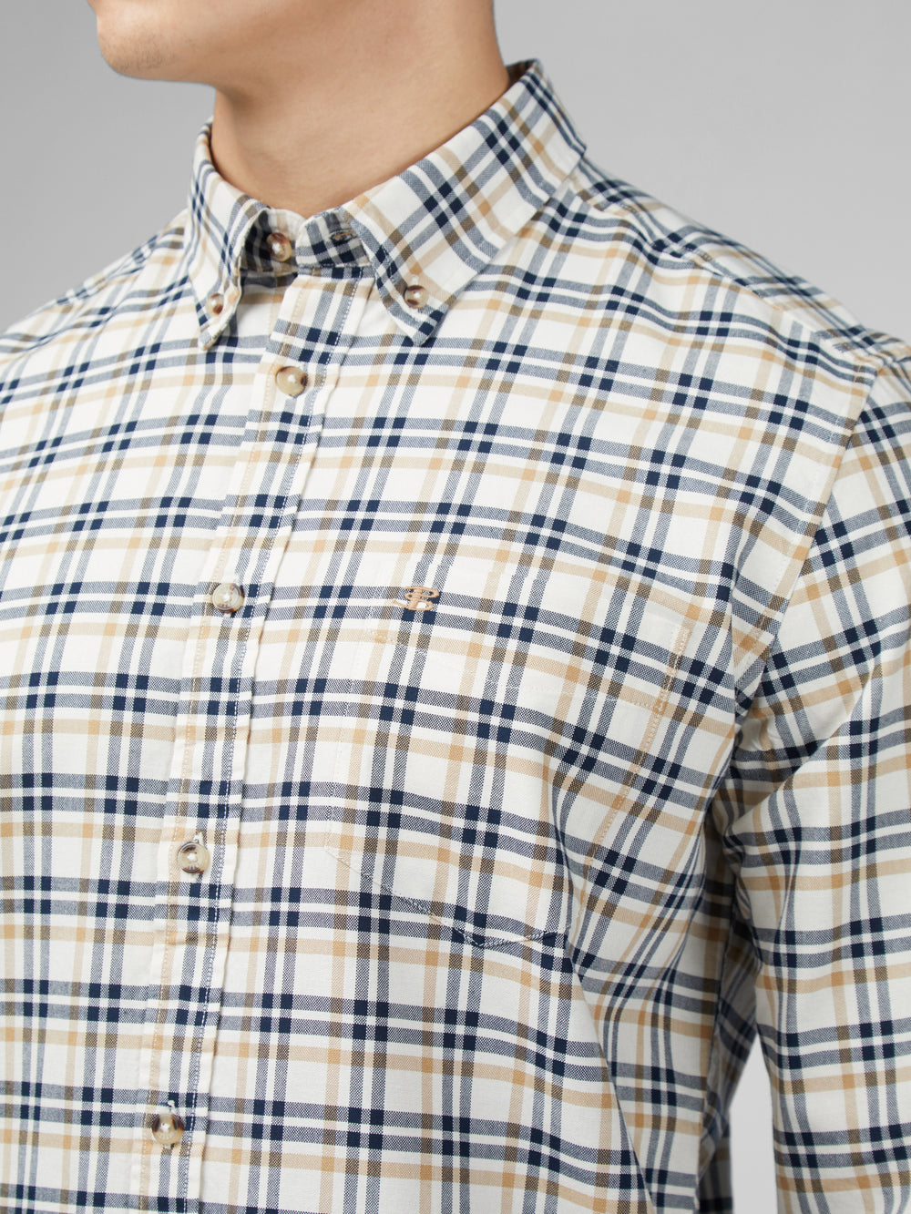 Ben Sherman Signature Oxford Check Shirts White | 169HOIYKJ