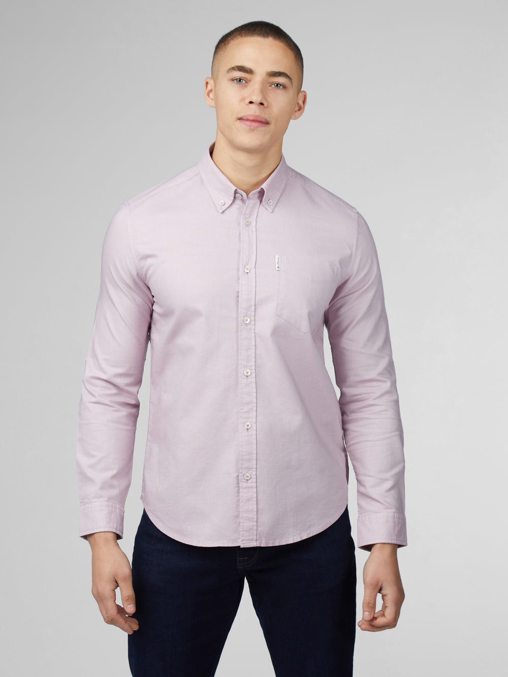 Ben Sherman Signature Oxford Long Sleeve Shirts Purple | 350WHLZSY