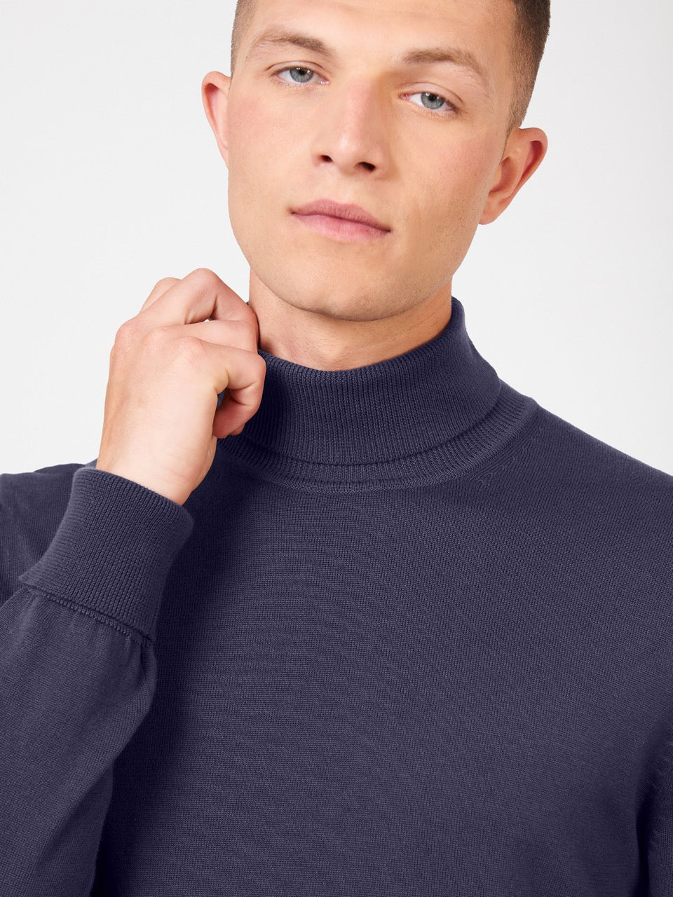 Ben Sherman Signature Roll Neck Knitwear Purple | 074VGQAIR