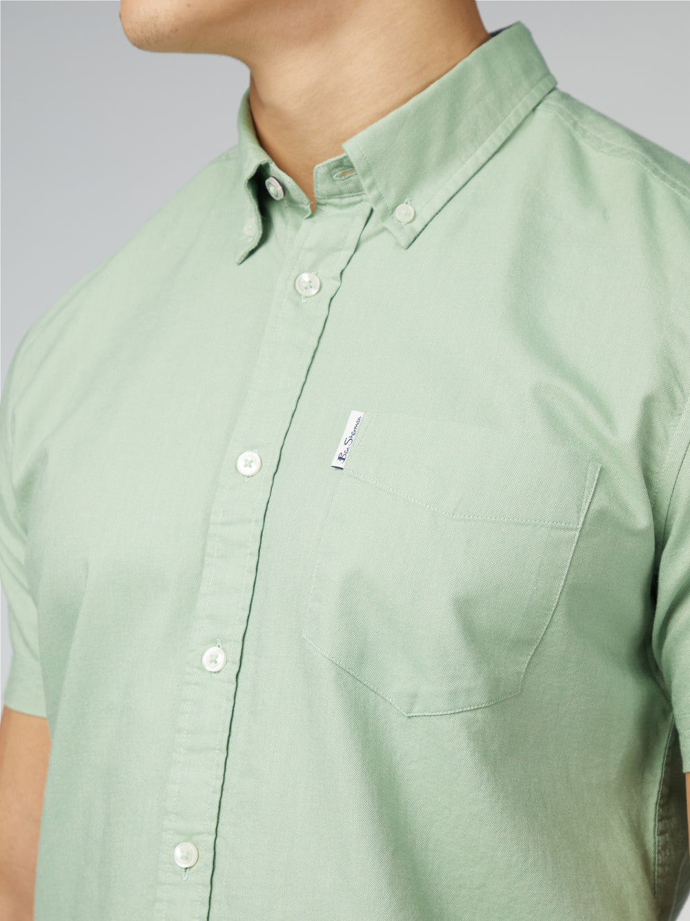 Ben Sherman Signature Short Sleeve Oxford Shirts Green | 162JKIPCZ