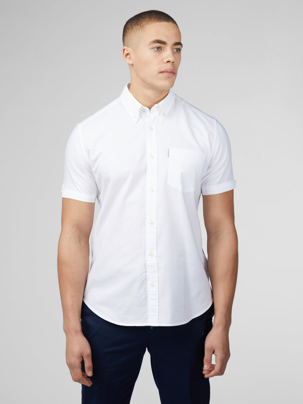 Ben Sherman Signature Short Sleeve Oxford Shirts White | 369BHNLDI