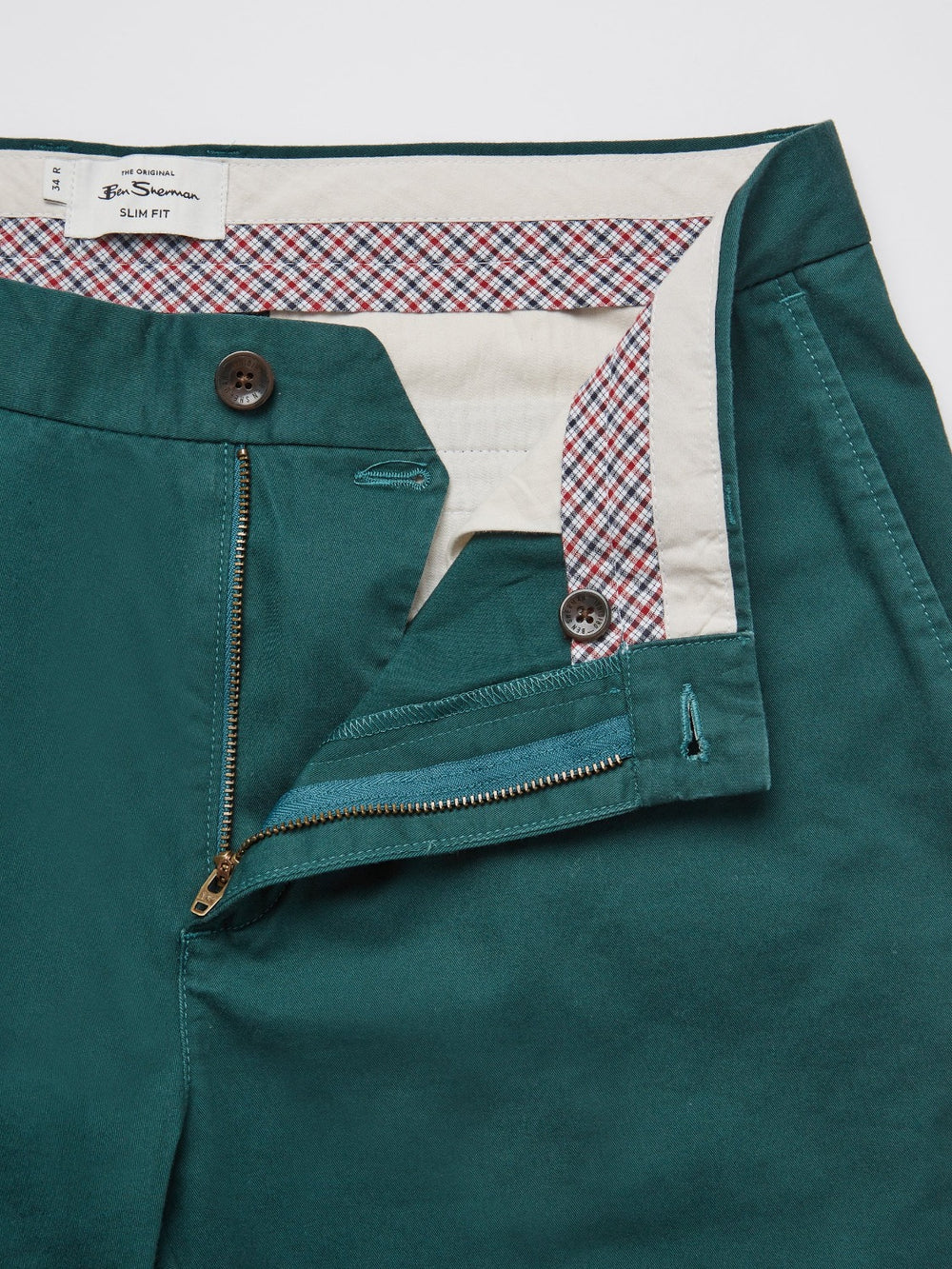 Ben Sherman Signature Slim Stretch Chino Pants Green | 369TNJIFY