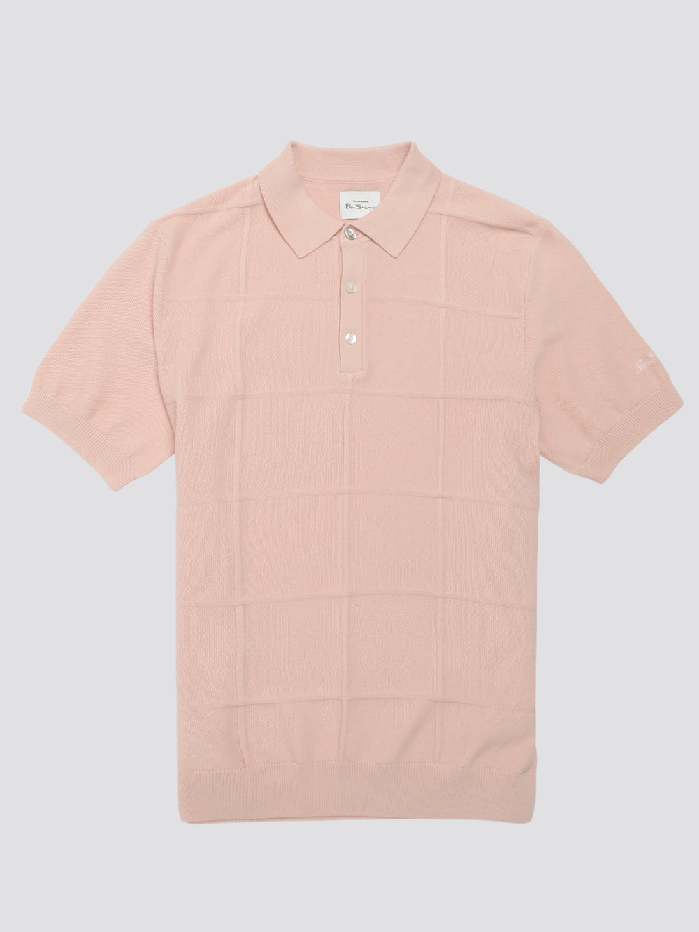 Ben Sherman Signature Textured Polo Knitwear Pink | 247DHSKXZ