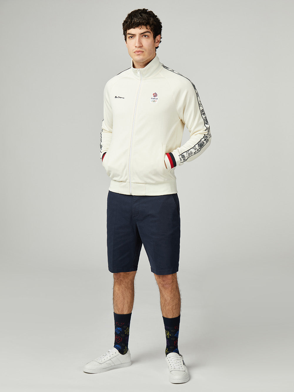 Ben Sherman Team GB Taped Track Top Jackets White | 057RAIGOB