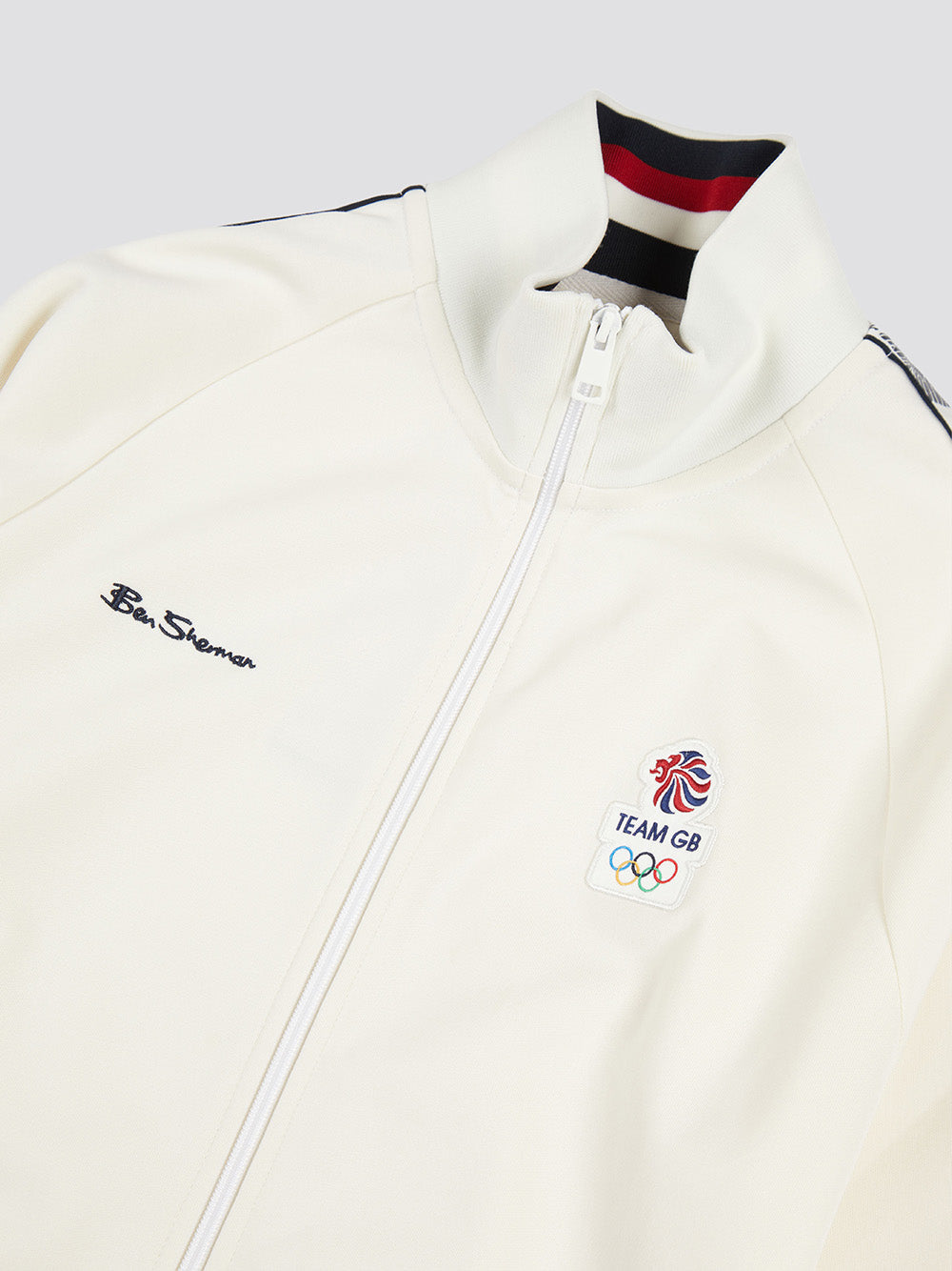 Ben Sherman Team GB Taped Track Top Jackets White | 057RAIGOB