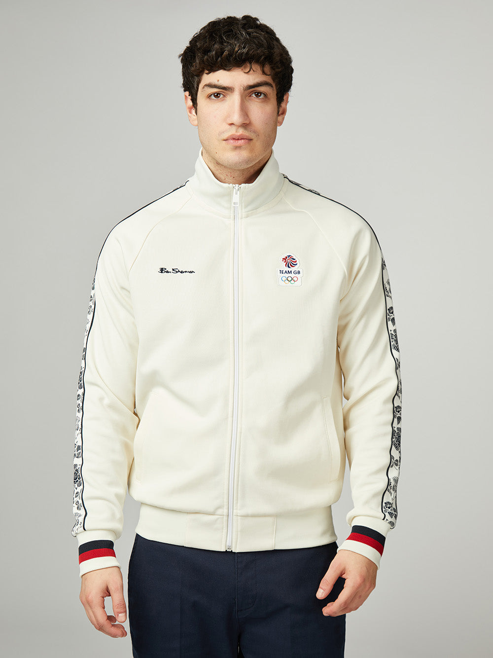 Ben Sherman Team GB Taped Track Top Jackets White | 057RAIGOB